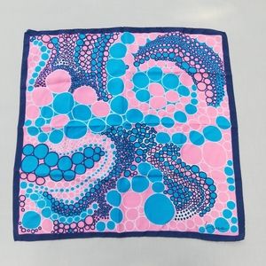 Vintage Pink and Blue Wildrag Scarf